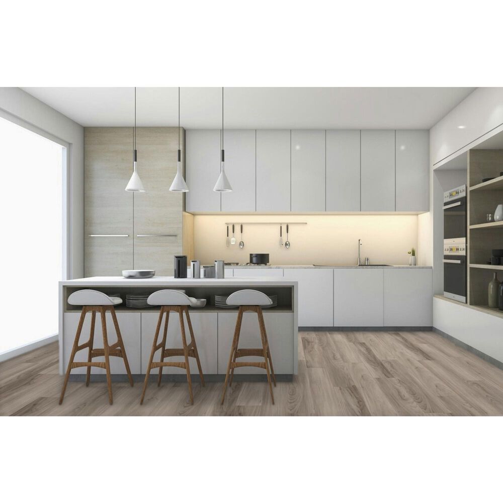 Cali Flooring Trestles Railway Gray 7" x 48" Luxury Vinyl Plank, , large