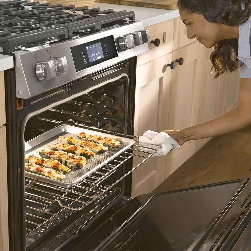 Frigidaire Gallery 2-Piece Kitchen Package with 6 Cu. Ft. Gas Range and 30" Over-The-Range Microwave in Stainless Steel, , large