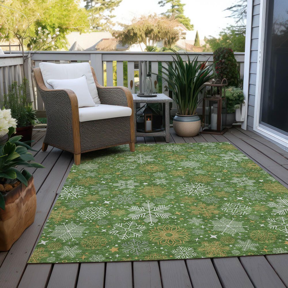 Dalyn Rug Company Wonderland WN31 3&#39; x 5&#39; Green Indoor/Outdoor Area Rug, , large
