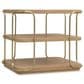 Hooker Furniture Banyon Bay Two-Tier End Table in Desert Oak and Brushed Brass, , large