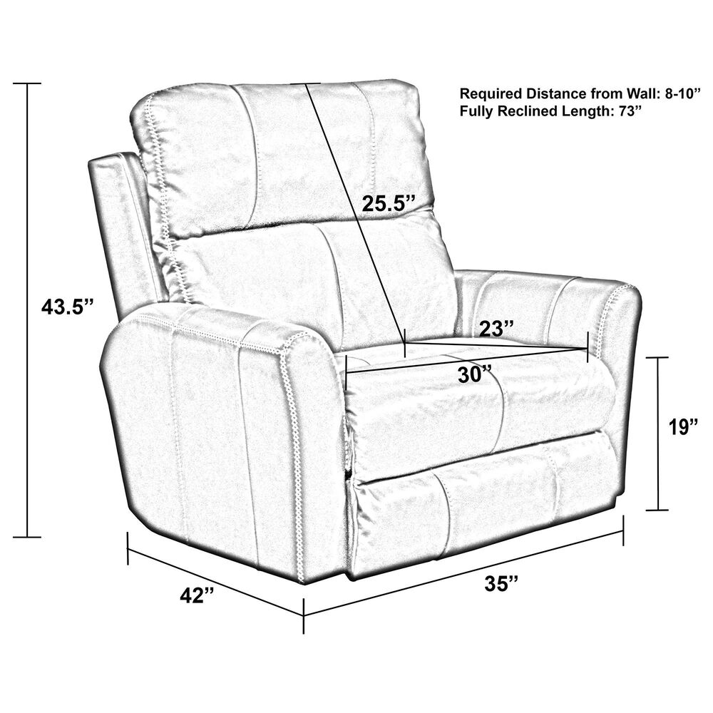 Catnapper Fredda Power Recliner with Power Headrest in Coffee, , large