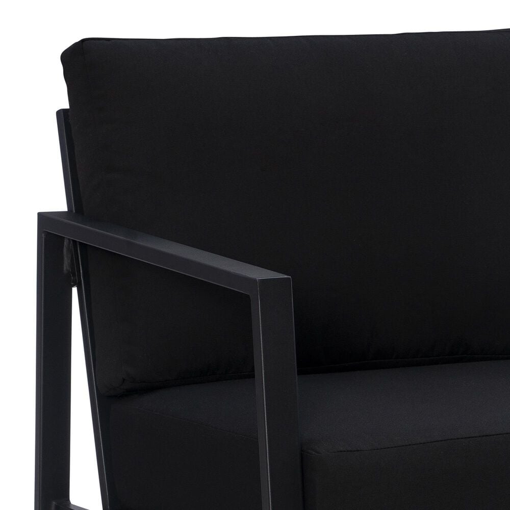 Linon Home Decor Holland Patio Armchair in Black, , large
