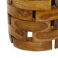 Maple and Jade Handmade Live Edge Accent End Table in Light Brown, , large