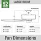 Hunter Newsome 52" Ceiling Fan in Premier Bronze, , large