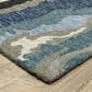 Oriental Weavers Kipton KIP01 2"6" x 8" Grey and Blue Runner, , large