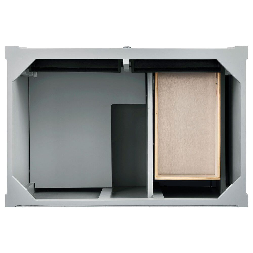 James Martin Vanities Brittany 36&quot; Single Bathroom Vanity in Urban Gray with 3 cm Ethereal Noctis Quartz Top and Rectangle Sink, , large