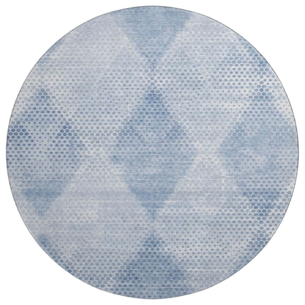 Dalyn Rug Company Trevi TV4 8" Round Blue Area Rug, , large