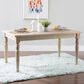 Linon Home Decor Avalon Dining Table in Light Natural Brown - Table Only, , large
