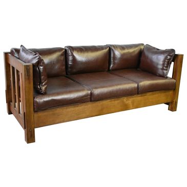 Crafters & Weavers Heartland Stationary Sofa in Brown, , large