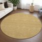 Dalyn Rug Company Soft Essentials Solid Gold 8" Round Area Rug, , large