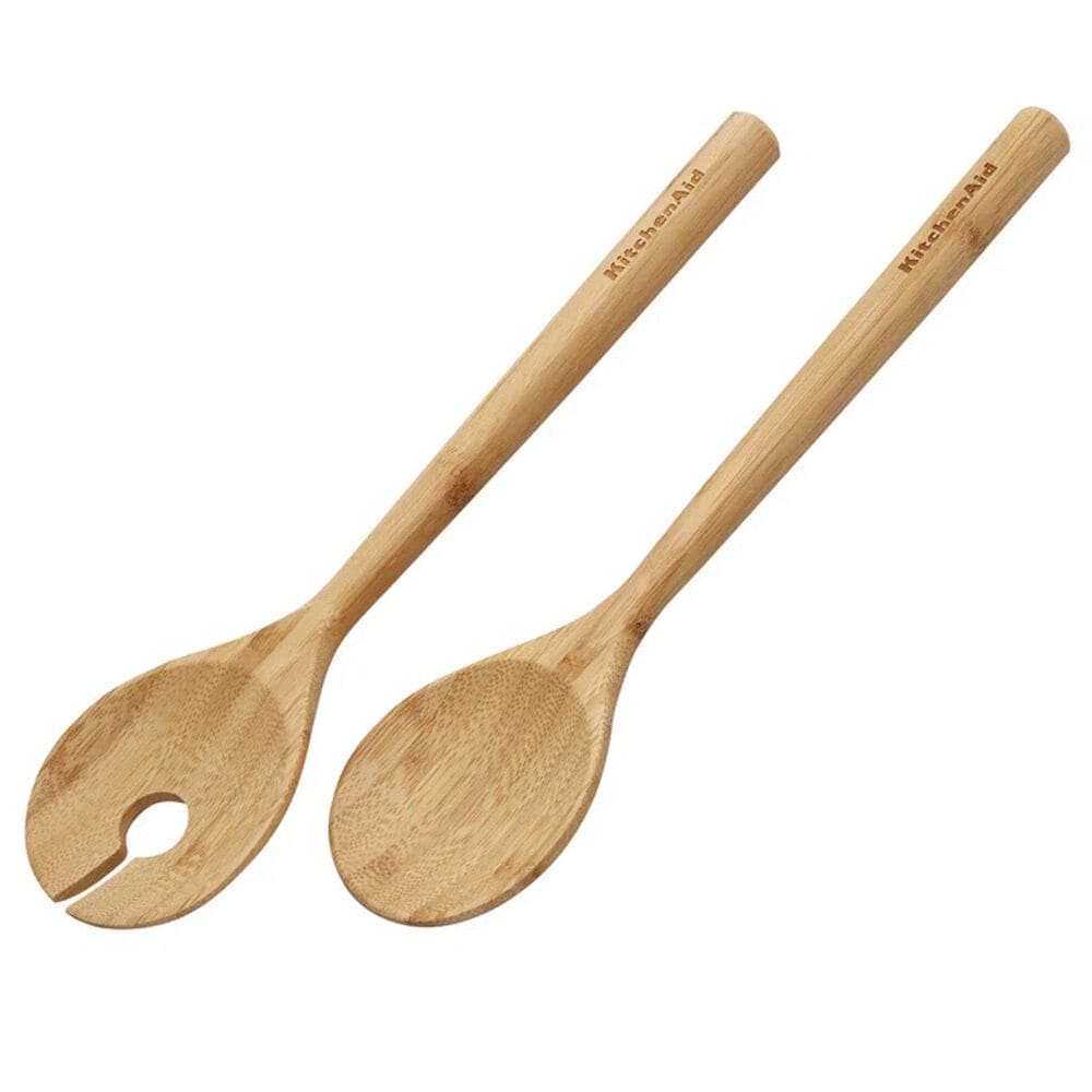 KitchenAid 2-Piece Salad Server Set in Bamboo, , large