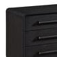 Sterling Timber Elure Queen Waterfall Panel Bed with 2 Nightstands in Peppercorn, , large
