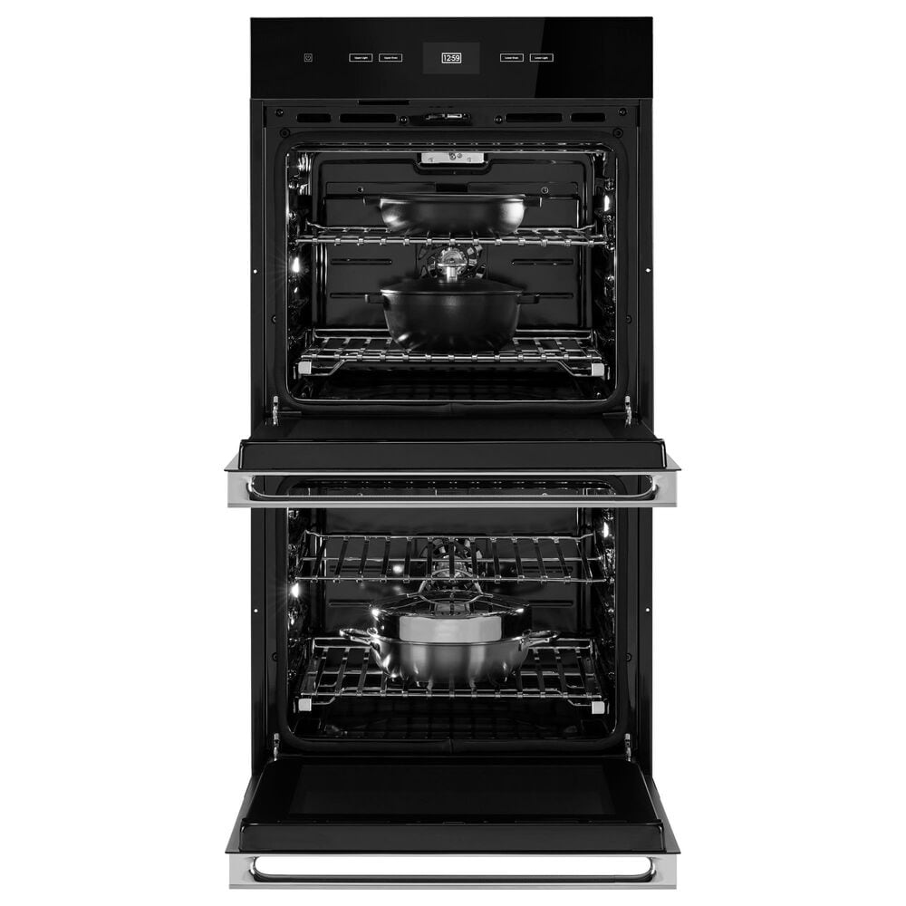 JennAir Noir 27&quot; Double Electric Wall Oven in Stainless Steel and Black, , large