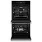JennAir Noir 27" Double Electric Wall Oven in Stainless Steel and Black, , large
