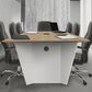 Regency Global Sourcing Array 120" Conference Table in White and Noble Oak, , large