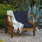 Linon Home Decor Arlen Patio Arm Chair in Navy, , large