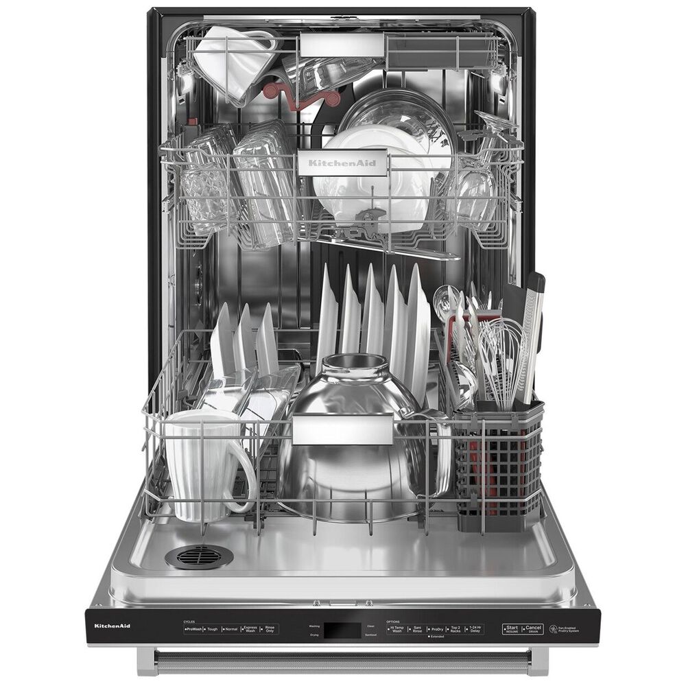 KitchenAid 24&quot; Built-In Bar Handle Dishwasher with FreeFlex 3rd Rack and LED Interior Light in PrintShield Stainless Steel, , large