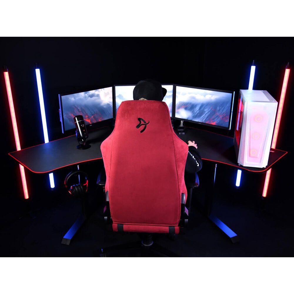 Arozzi Arena Angelo Gaming Desk in Black and Red &#40;Box 1 of 2&#41;, , large