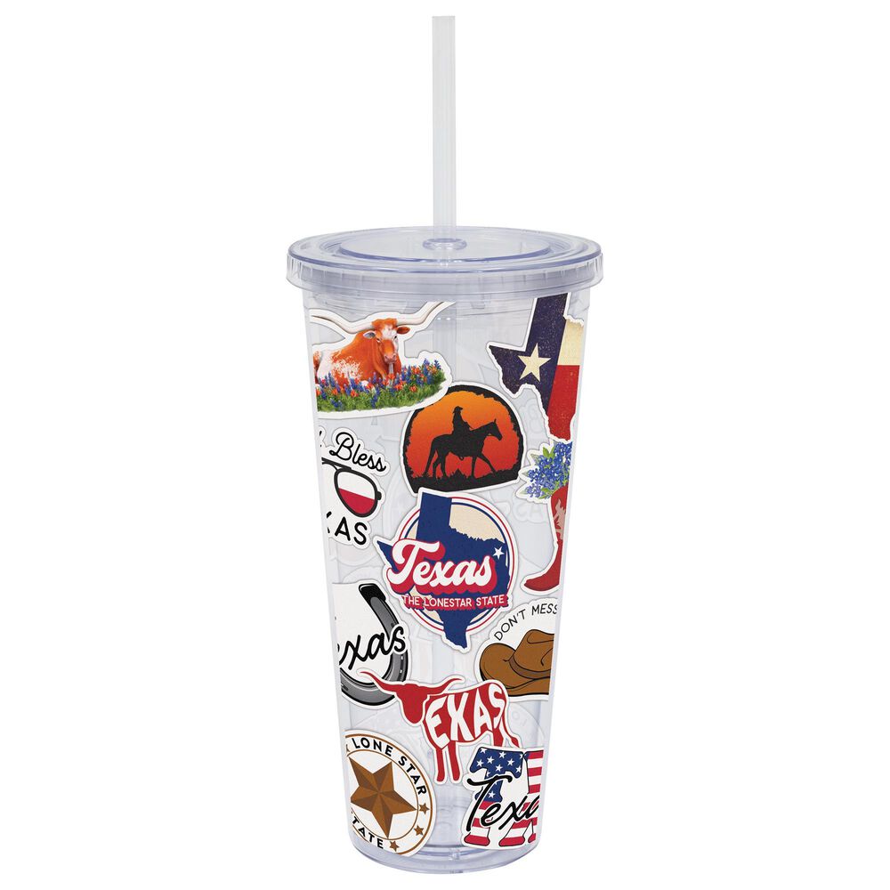Carson Gifts Texas 24 Oz Tumbler in Multicolor, , large