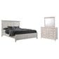 Hawthorne Furniture San Mateo 3-Piece King Panel Bedroom Set in Rustic White, , large
