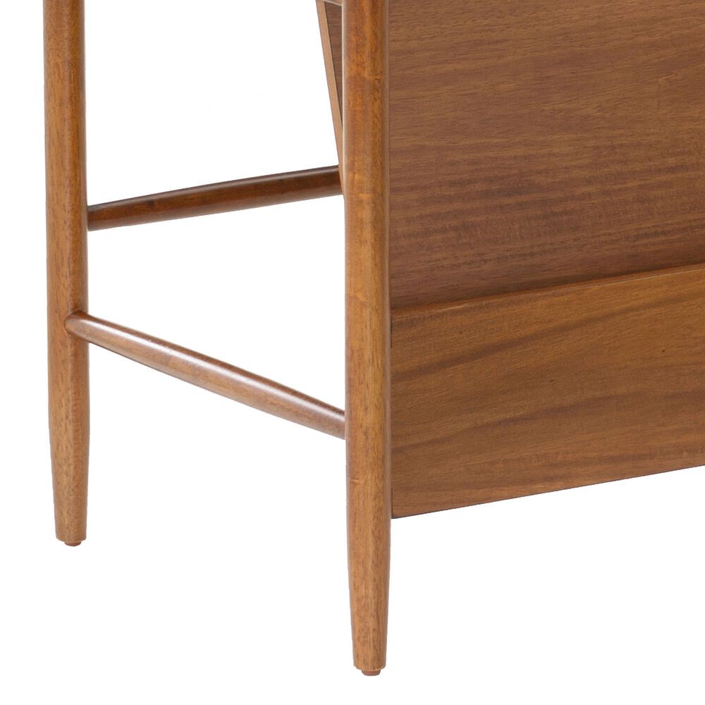 Linon Home Decor Flanagan Magazine Rack in Walnut, , large