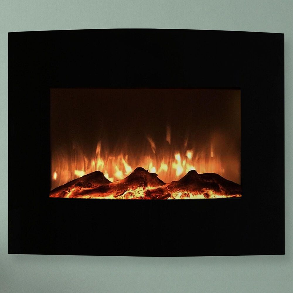 Timberlake Northwest 25" Electric Fireplace with Wall Mount in Black, , large