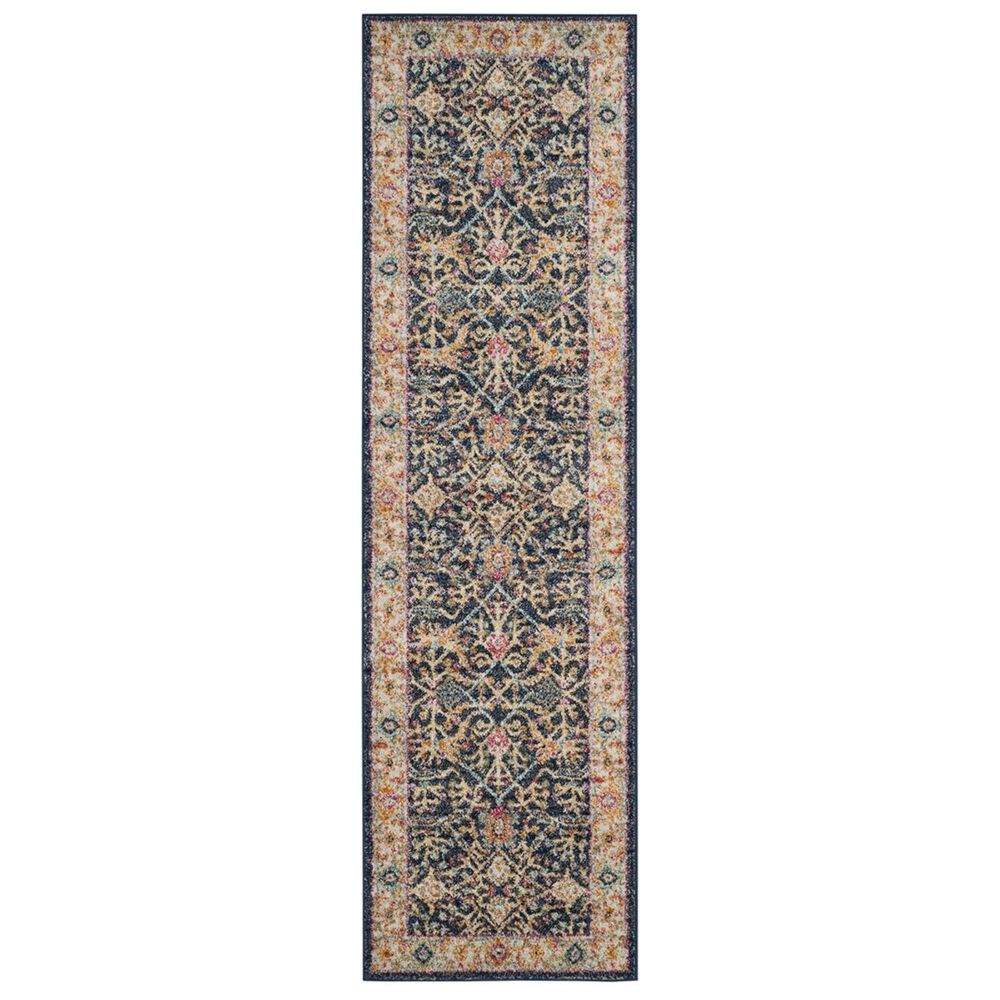 Safavieh Madison MAD612D 2&#39;2&quot; x 10&#39; Navy and Creme Runner, , large