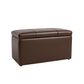 Sanford Sanford Living Prytania Storage Bench Frenchmen PU Faux Leather Brown, , large