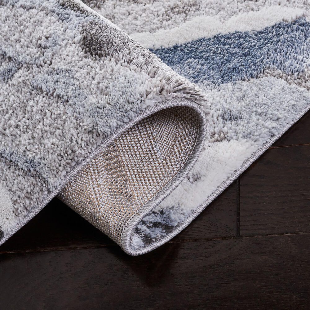 Safavieh Century CTY382F 2&#39; x 8&#39; Grey and Blue Runner, , large