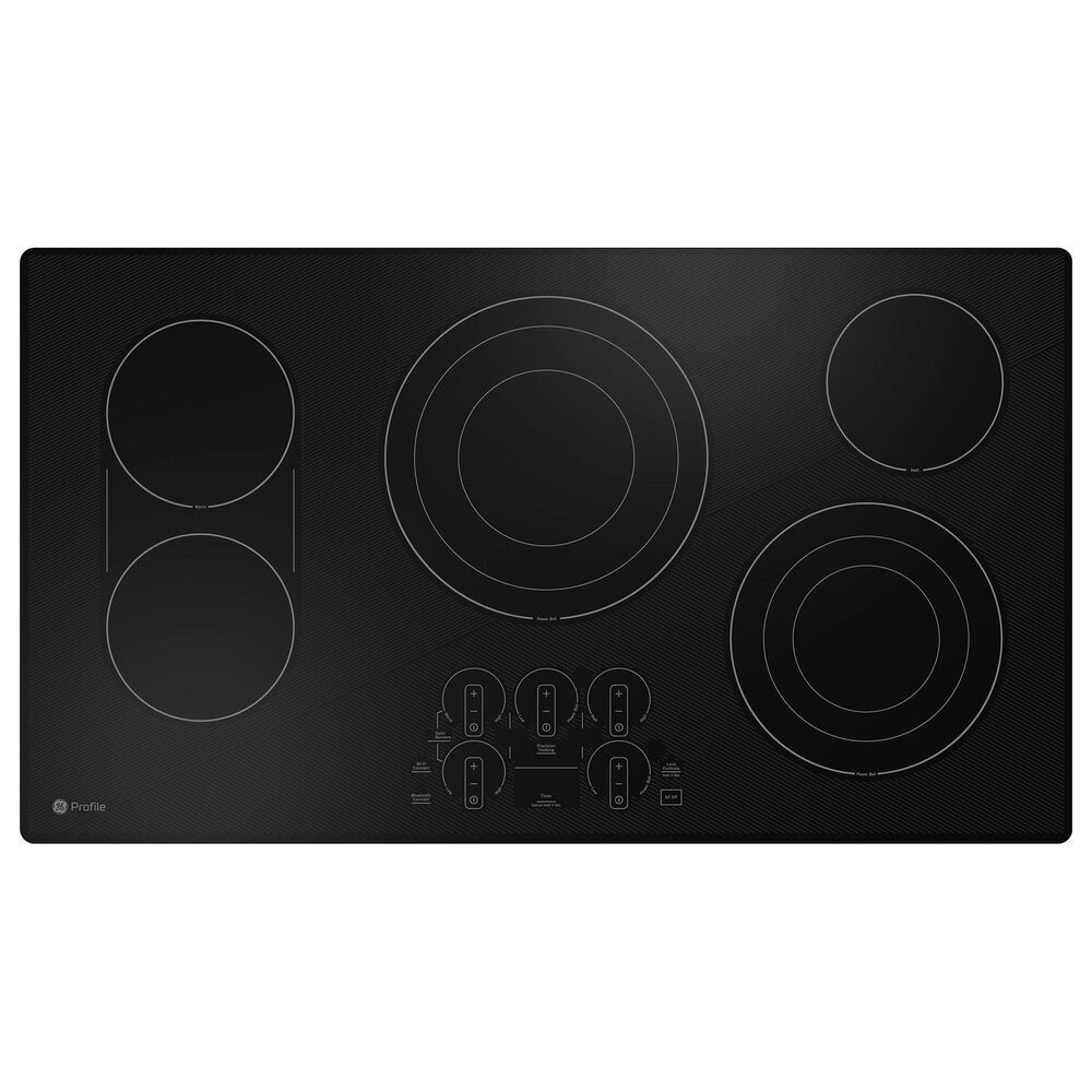 GE Profile 2-Piece Kitchen Package with 30&quot; Built-In Double Wall Oven and 36&quot; Electric Cooktop in Stainless Steel and Black, , large