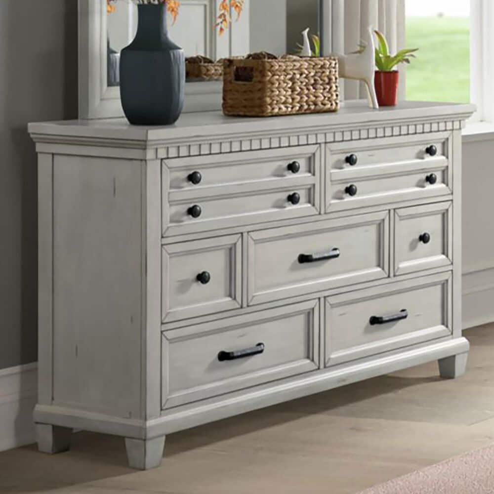 Mayberry Hill McCoy 7-Drawer Dresser in Antique White, , large