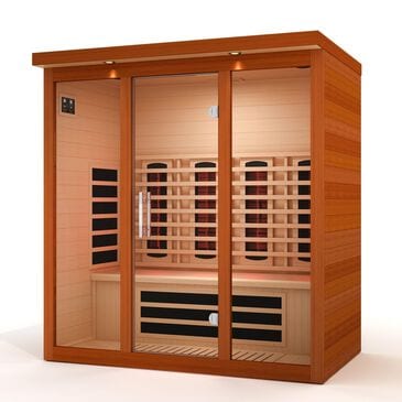EZlife 4 Person Full Spectrum Infrared Sauna with 4 Backrests, , large