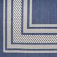 Nourison Horizon HOZ03 Navy 2" x 6" Indoor/Outdoor Runner, , large
