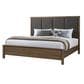 New Heritage Design Harrisburg King Bed and Two Nightstands in Walnut Brown with USB Port, , large