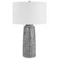 Uttermost Static Table Lamp in Black and White Glaze, , large