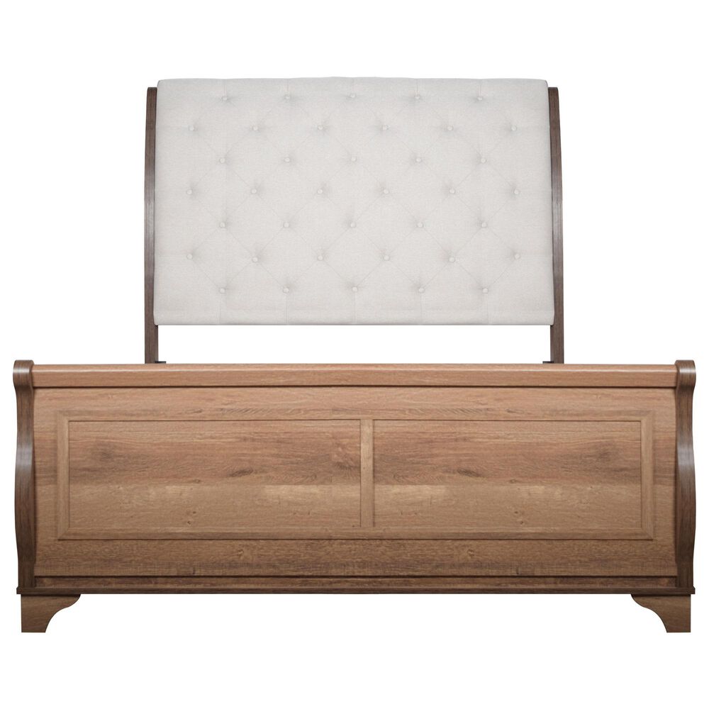 New Heritage Design Coventry Hall King Sleigh Bed in Pecan, , large