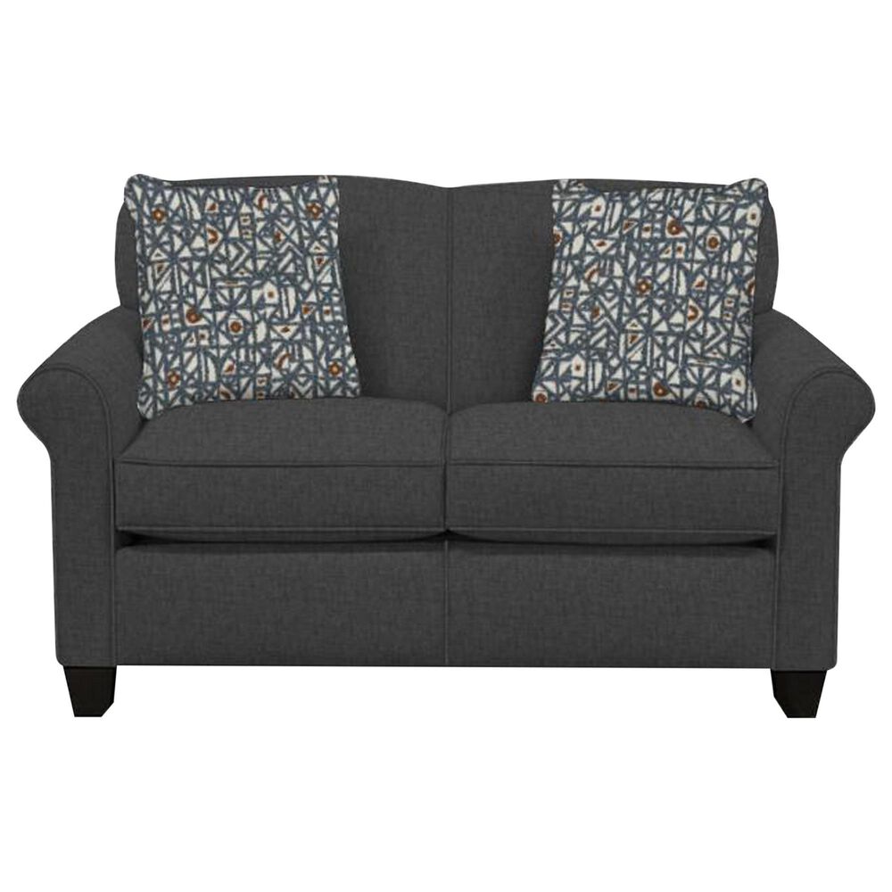 England Furniture Angie Stationary Twin Sleeper with Visco Memory Foam Mattress in Remi Slate, , large