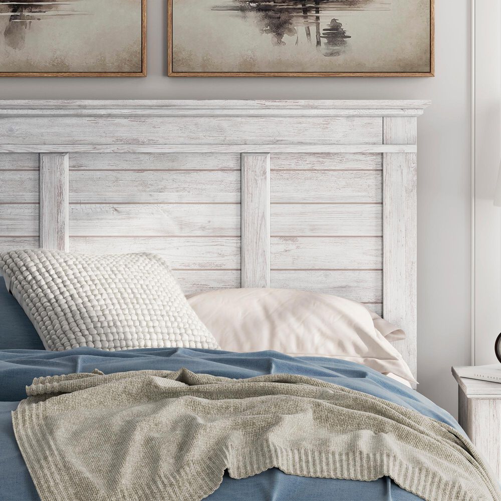 Ashley Makidern 4 Piece Full Panel Bedroom Set in Whitewash, , large