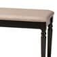 Baxton Studio Giovanni Dining Bench in Dark Brown, , large