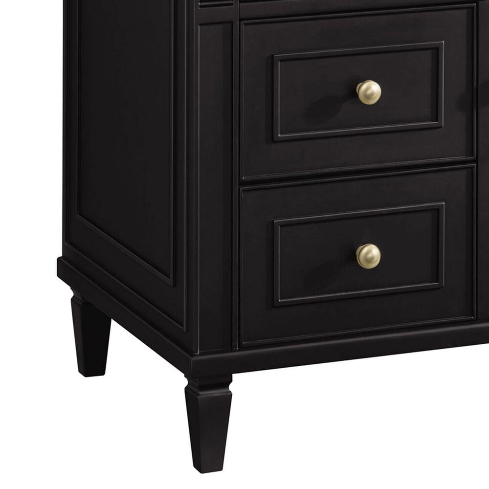James Martin Vanities Lorelai 36&quot; Single Vanity in Black Onyx with 3 cm Parisien Bleu Quartz Top, , large