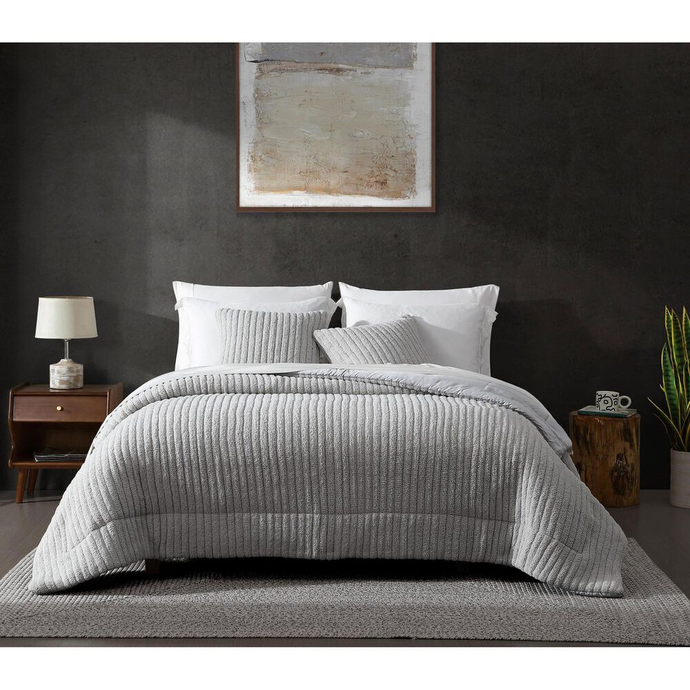 Sunday Citizen Snug Piped 20&quot; Square Throw Pillow in Cloud Gray, , large