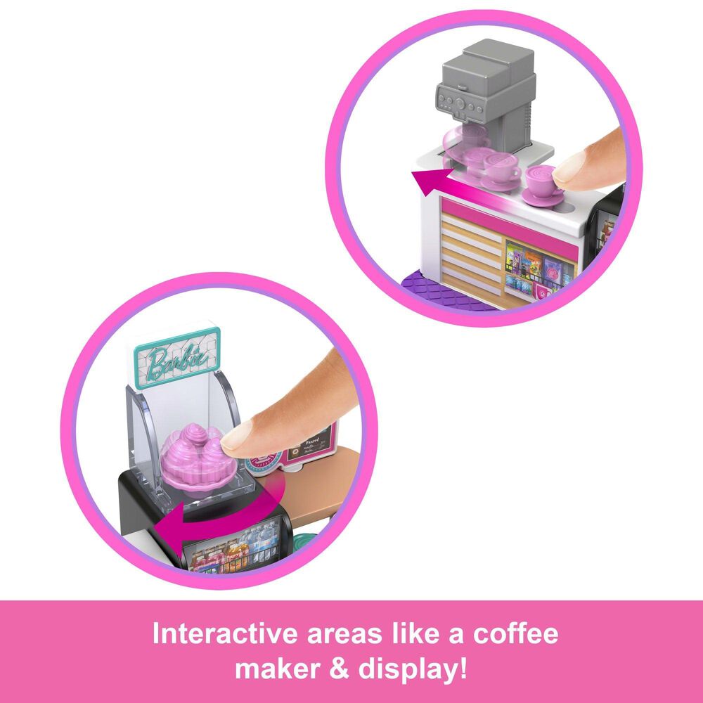 Barbie Mini BarbieLand - Bakery Playset with 1.5&quot; Doll in Multicolor, , large