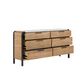 Vantage Portico Metal Leg Dresser, , large