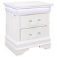 Global Furniture USA Charlie 2-Drawer Nightstand in White, , large