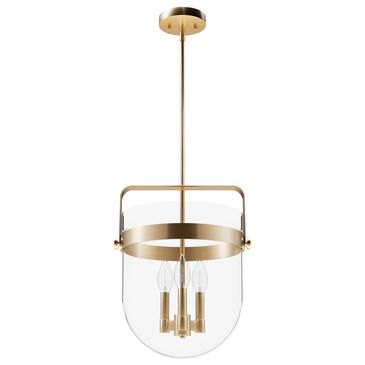 Hunter Karloff 13" 3-Light Pendant in Alturas Gold, , large