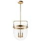 Hunter Karloff 13" 3-Light Pendant in Alturas Gold, , large
