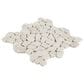 Soho Studio Pebblestone Lovina White 12" x 12" Tumbled Natural Stone Mosaic Sheet, , large