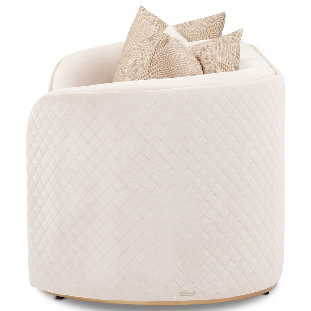 Vista Haus Ariana Stationary Loveseat in Beige Velvet, , large