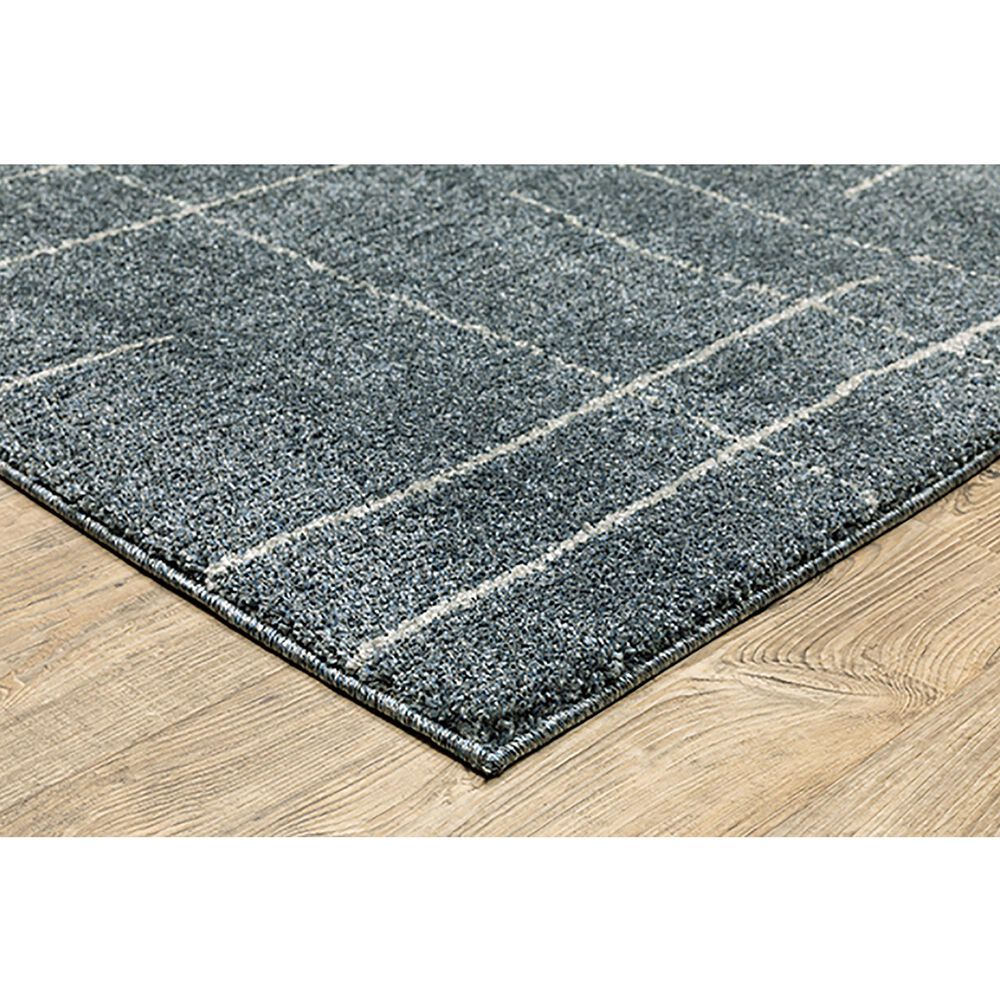 Oriental Weavers Alton Geometric 2&#39;3&quot; x 7&#39;6&quot; Blue  Runner, , large