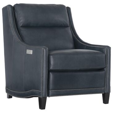 Bernhardt Richmond Leather Power Motion Chair in Blue Gray, , large